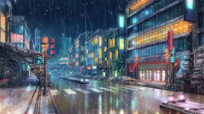 雨夜城市