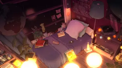 温暖温馨的房间