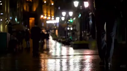 雨夜街道