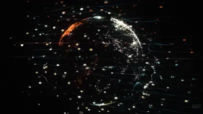 4k动态超清60帧数字星球