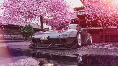 樱花跑车