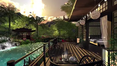 舒适古风庭院-晚霞