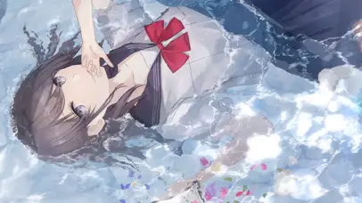 水中水手服女孩