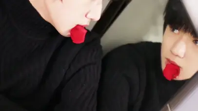 镜中的玫瑰