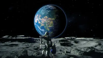 在火星上看地球