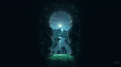 美丽夜晚的秘境