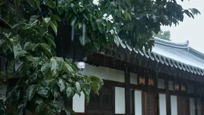 下雨天的屋檐