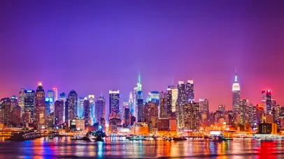海面夜景城市