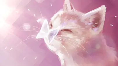 可爱猫咪蝴蝶