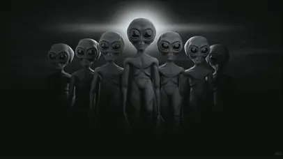 外星人漫步太空