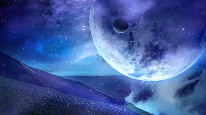 4K绚丽夜空