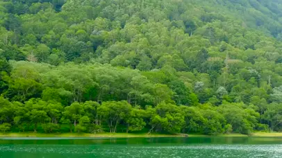 夏日青山绿水湖