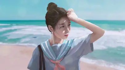 沙滩美女