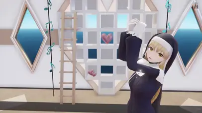 MMD 可爱修女热舞