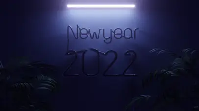 灯光下的2022