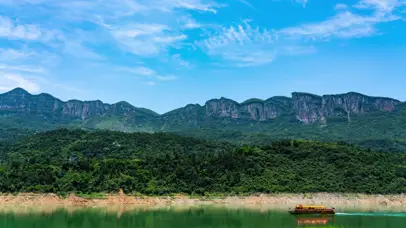 4K夏日山水风景喀斯特
