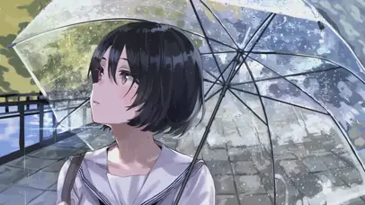 雨中女孩
