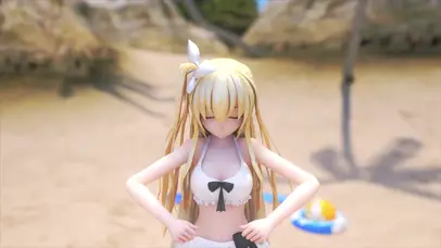 海滩少女