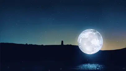 飘浮的月亮