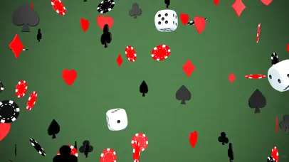 掉落的骰子扑克牌