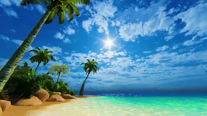 4K 清爽夏威夷海滩