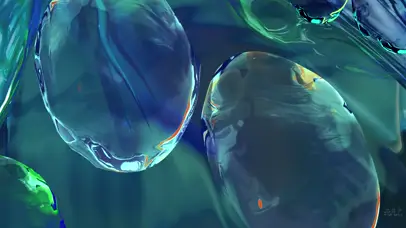 酸性美学渐变蓝色动态