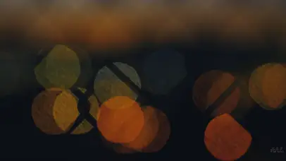 傍晚夕阳下的光影