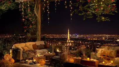 浪漫巴黎夜景