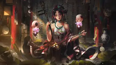 神话古风少女