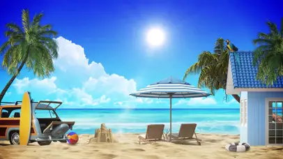 舒适的度假海滩