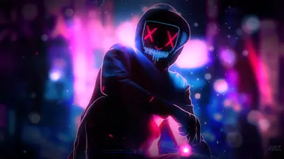 赛博朋克蒙面人