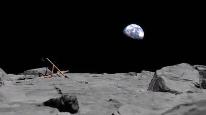 4K月球上看地球