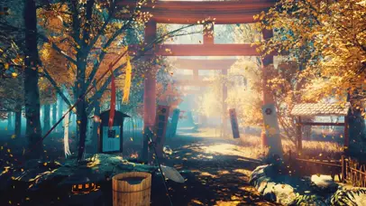 秋天的神社