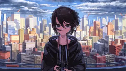 摄影男孩
