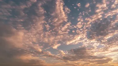 8k唯美日落夕阳天空云彩火烧云