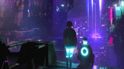 4K都市朋克夜光