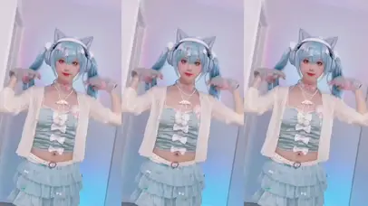 4k小桑双马尾跳舞