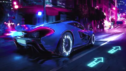 4K都市朋克汽车