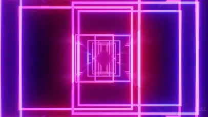 霓虹灯线条动态舞台