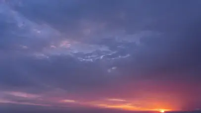 4k唯美日出朝阳火烧云天空云彩