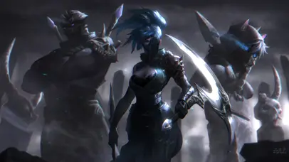 LOL鬼灵猎人阿卡丽