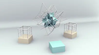 抽象三维房间