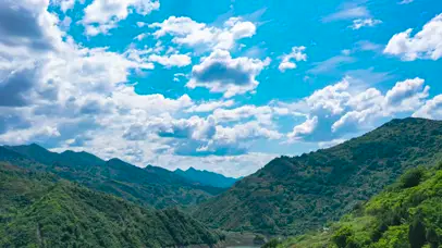 4K祖国大好河山风光蓝天