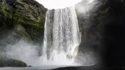 4K冰岛瀑布