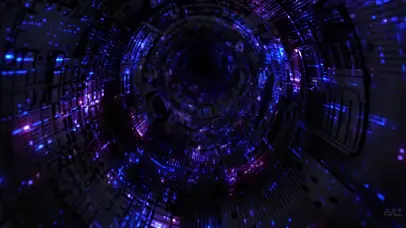 动态超高清60帧蓝色数据通道