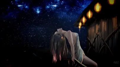 仰望星空的女神