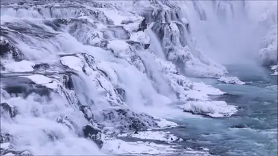 冰雪瀑布