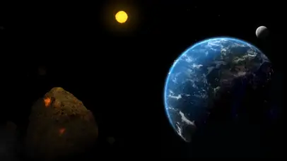 飞向地球的陨石