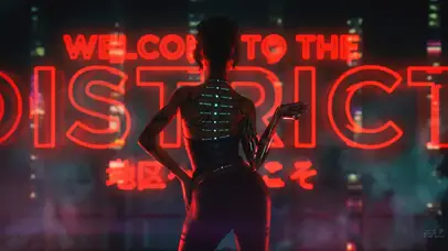 赛博朋克机械女孩