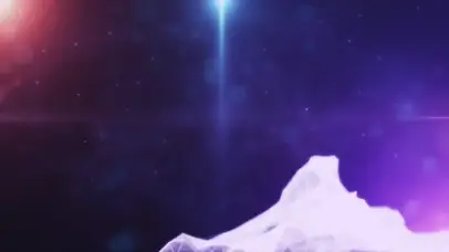 太空中的紫色星座